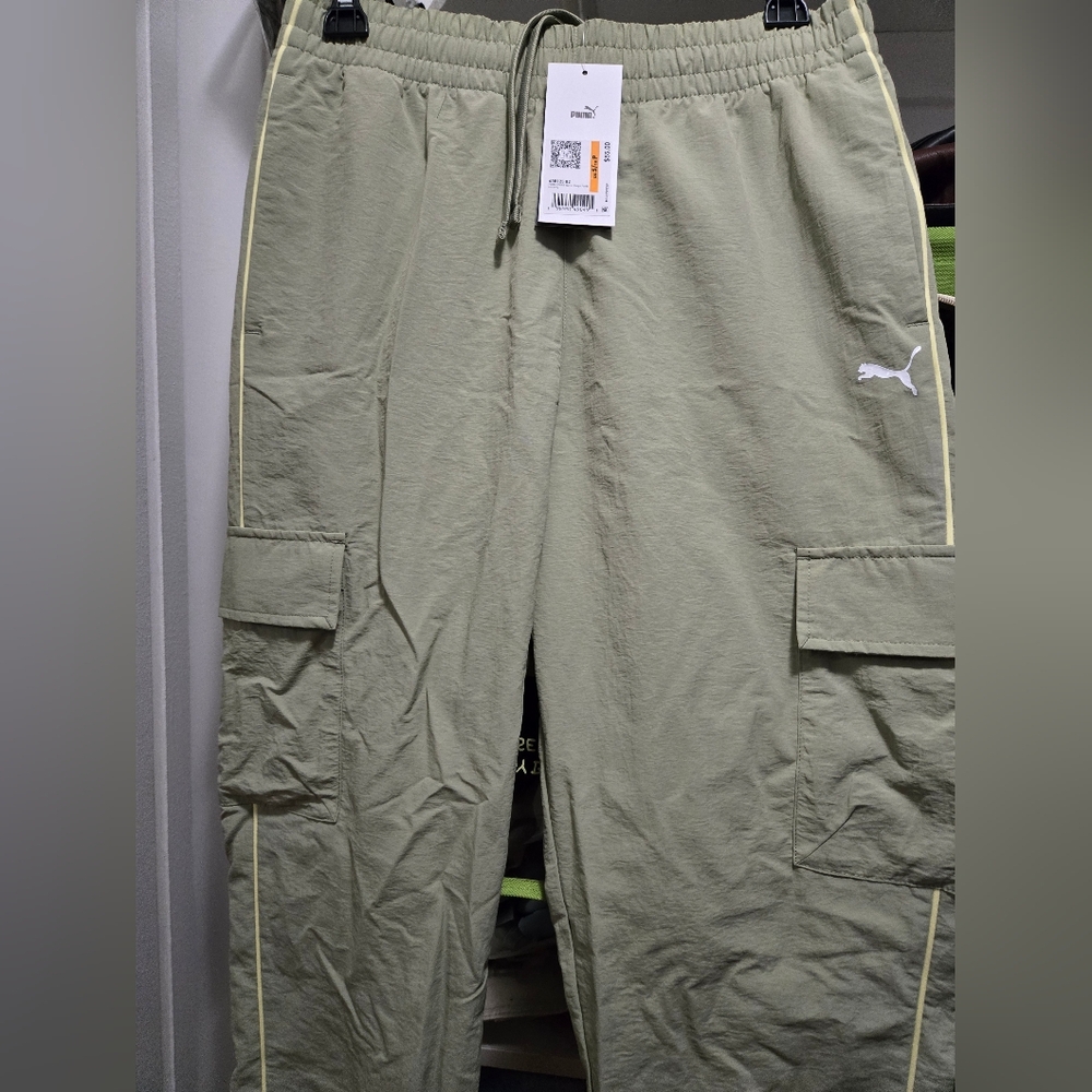 Puma Men's Sage Green Cargo Pants